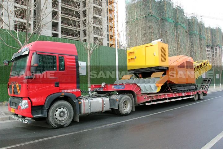 顛覆傳統(tǒng)裝車方式，山美履帶式取料機(jī)助您實現(xiàn)降本增效、節(jié)能減排！