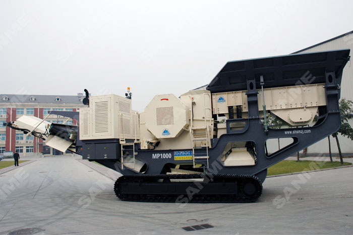 履帶式顎式移動(dòng)破碎站專破堅(jiān)硬、強(qiáng)磨蝕性物料