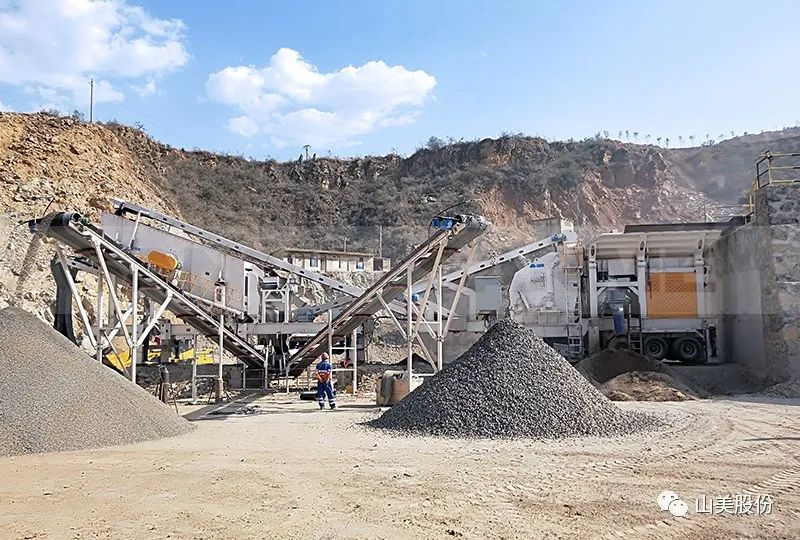 上海山美股份輪胎移動式破碎篩分裝備助力東非骨料項(xiàng)目