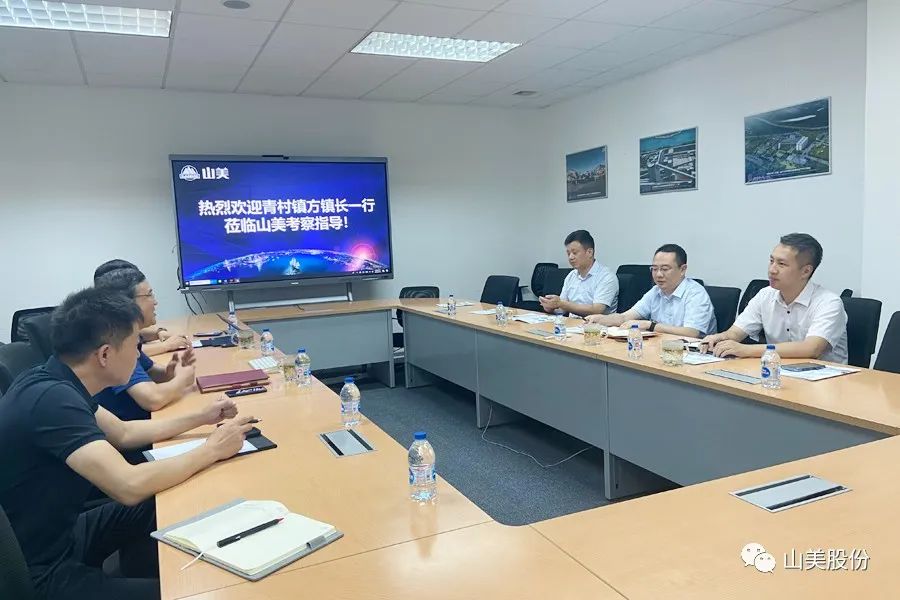 上海市奉賢區(qū)青村鎮(zhèn)黨委副書記、鎮(zhèn)長方偉一行蒞臨上海山美股份考察調(diào)研