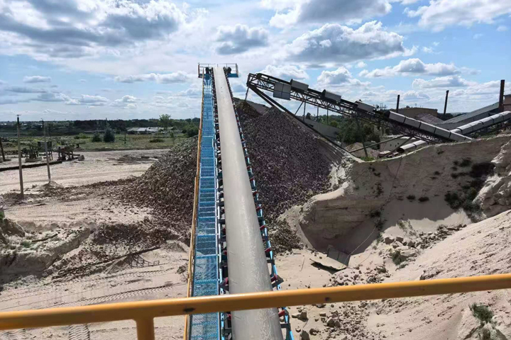 哈薩克斯坦500tph花崗巖破碎生產線